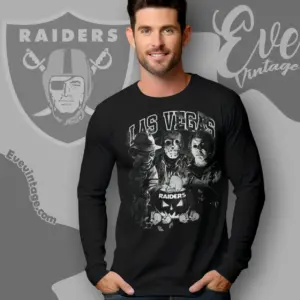 Las Vegas Raiders Horror Halloween Long Sleeve Tee