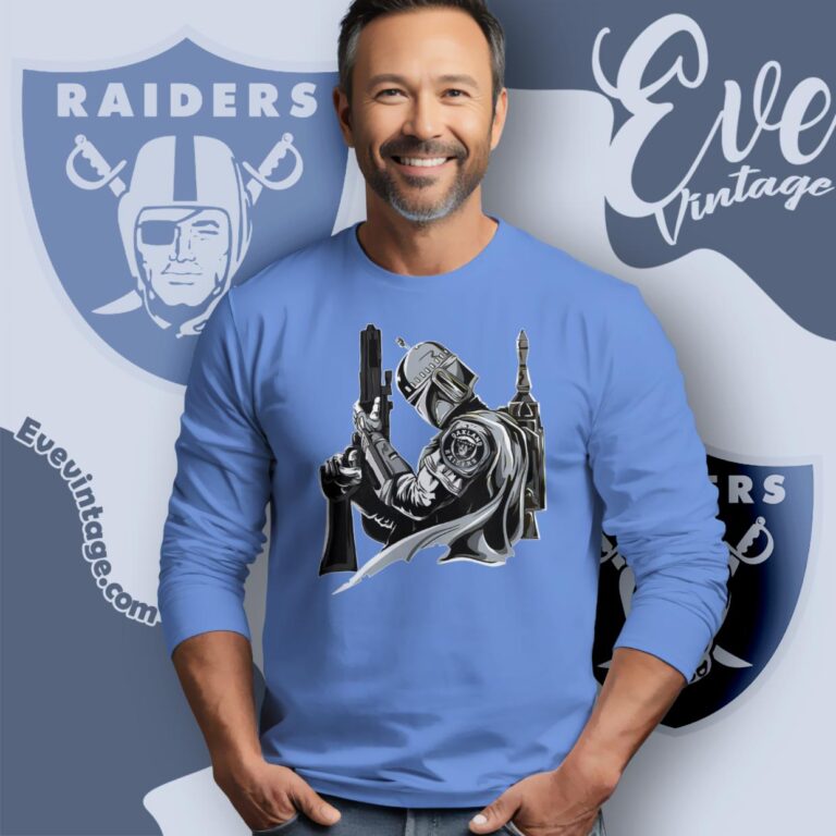 Las Vegas Raiders Mandalorian Star Wars Shirt Long Sleeve Tee Las Vegas Raiders Mandalorian Star Wars Shirt Long Sleeve Tee