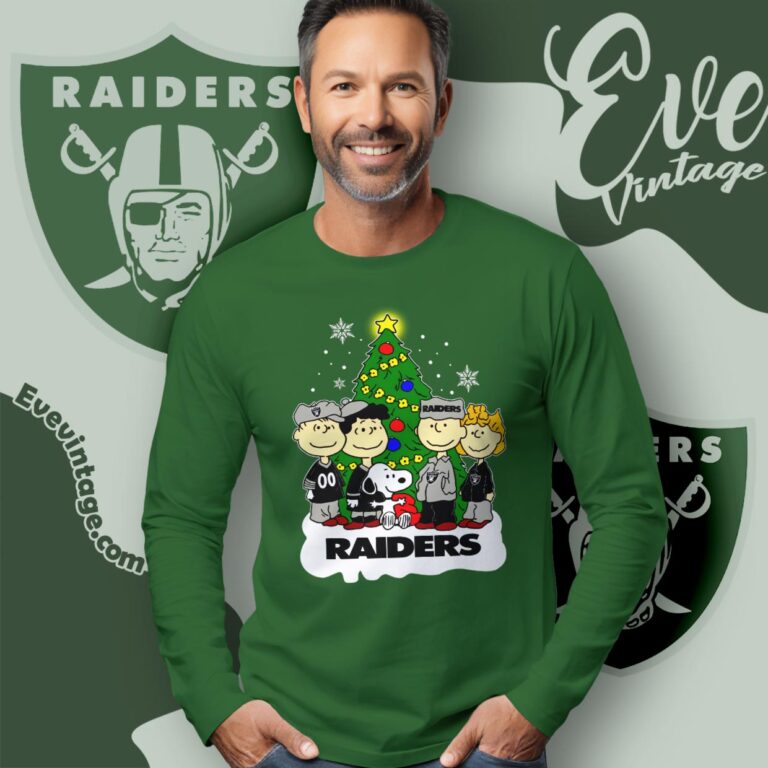 Las Vegas Raiders Snoopy The Peanuts Christmas Shirt Long Sleeve Tee Las Vegas Raiders Snoopy The Peanuts Christmas Shirt Long Sleeve Tee