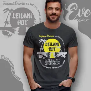 Leilani Hut Shirt Long Beach Tiki Bar T shirt