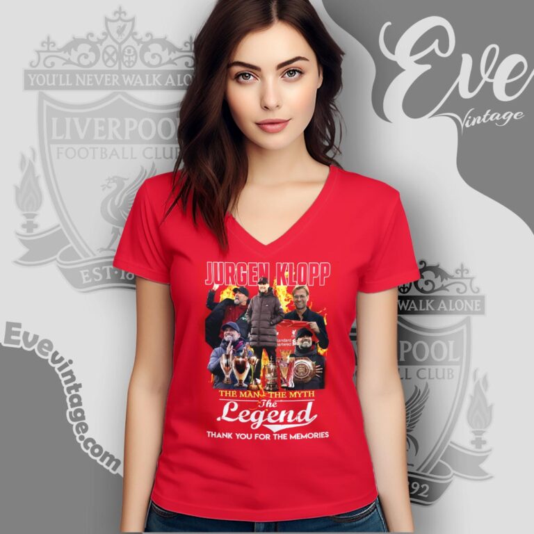Liverpool Jurgen Klopp Thank You Shirt V Neck TShirt Liverpool Jurgen Klopp Thank You Shirt V Neck TShirt