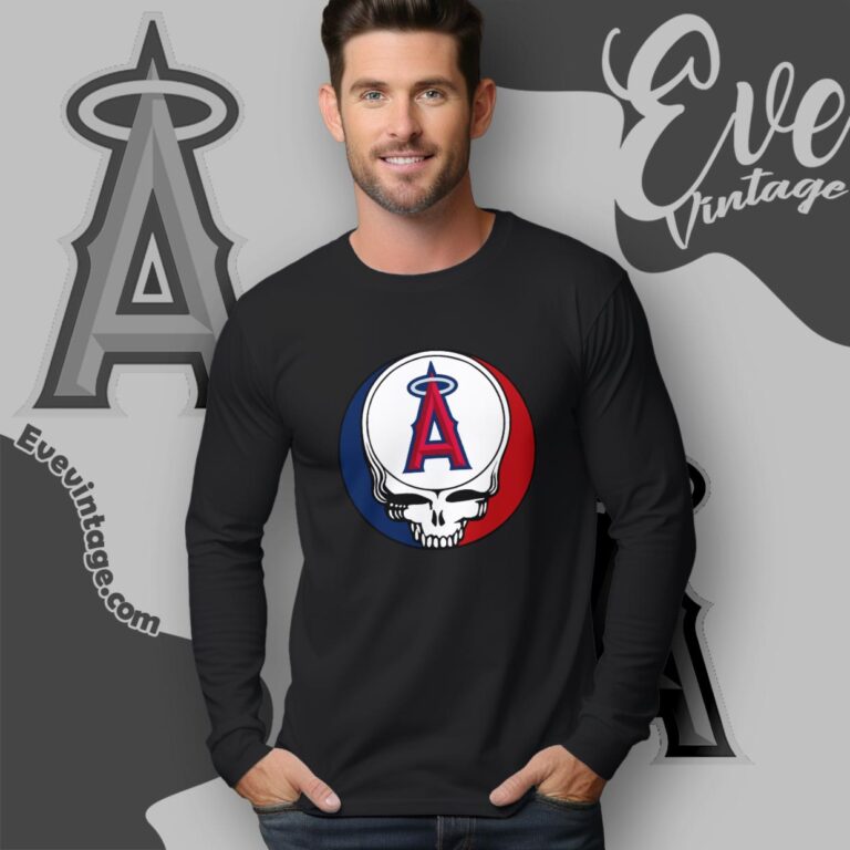 Los Angeles Angels Steal Your Face Grateful Dead Shirt Long Sleeve Tee Los Angeles Angels Steal Your Face Grateful Dead Shirt Long Sleeve Tee