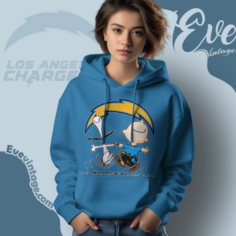 Los Angeles Chargers Charlie Brown Snoopy Happy Dancing Shirt Hoodie Los Angeles Chargers Charlie Brown Snoopy Happy Dancing Shirt Hoodie