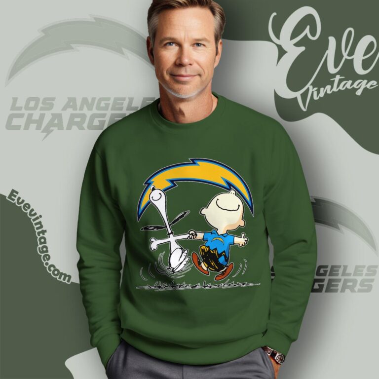 Los Angeles Chargers Charlie Brown Snoopy Happy Dancing Shirt Sweatshirt Los Angeles Chargers Charlie Brown Snoopy Happy Dancing Shirt Sweatshirt