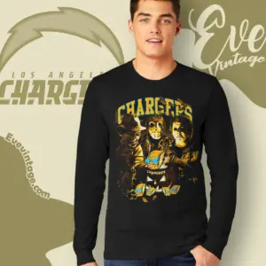 Los Angeles Chargers Horror Halloween Long Sleeve Tee