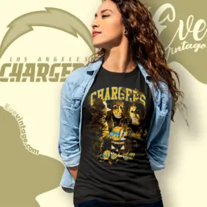 Los Angeles Chargers Horror Halloween Women T shirt