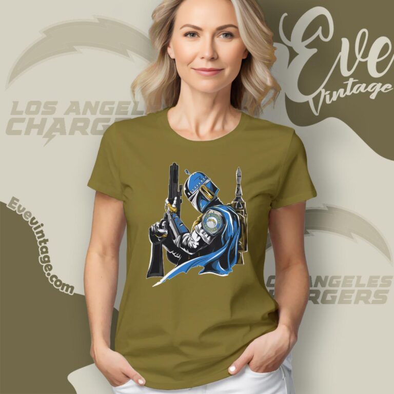 Los Angeles Chargers Mandalorian Star Wars Shirt Women T Shirt Los Angeles Chargers Mandalorian Star Wars Shirt Women T Shirt