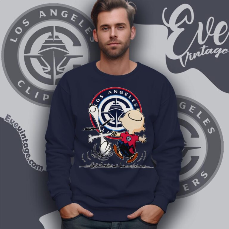 Los Angeles Clippers Charlie Brown Snoopy Happy Dancing Shirt Sweatshirt Los Angeles Clippers Charlie Brown Snoopy Happy Dancing Shirt Sweatshirt
