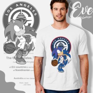 Los Angeles Clippers Sonic The Hedgehog Shirt T shirt