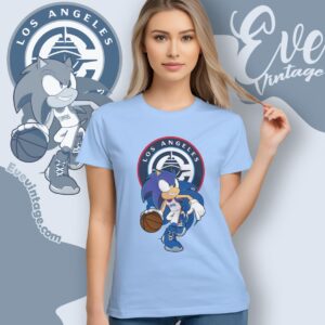 Los Angeles Clippers Sonic The Hedgehog Shirt Women T shirt