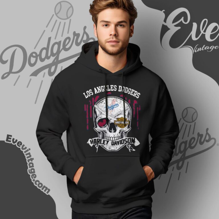 Los Angeles Dodgers Harley Davidson Skull Shirt Hoodie Los Angeles Dodgers Harley Davidson Skull Shirt Hoodie