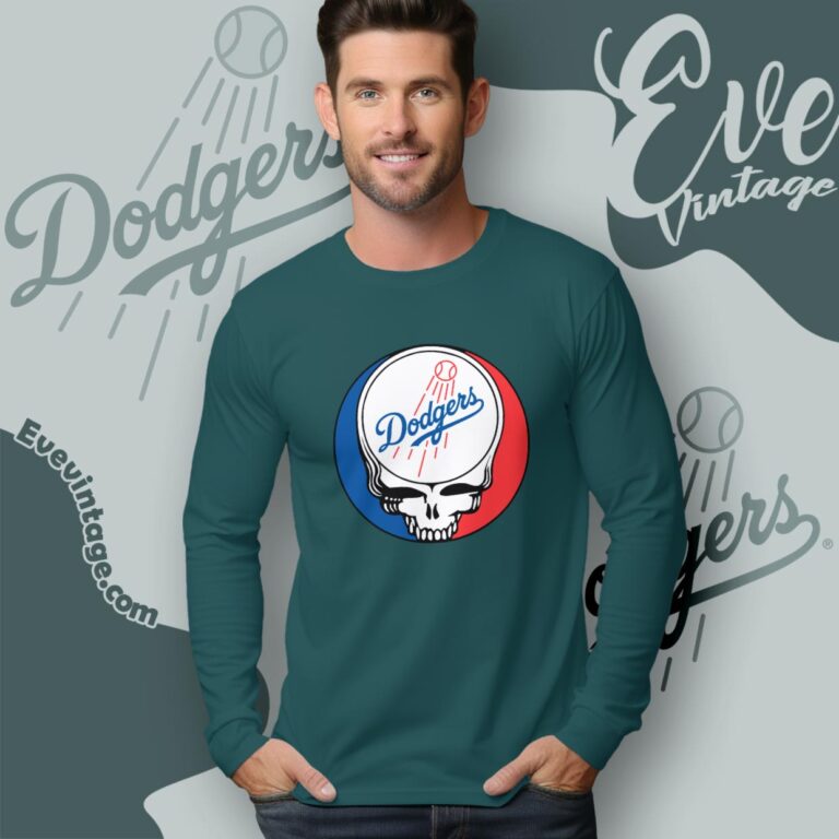 Los Angeles Dodgers Steal Your Face Grateful Dead Shirt Long Sleeve Tee Los Angeles Dodgers Steal Your Face Grateful Dead Shirt Long Sleeve Tee