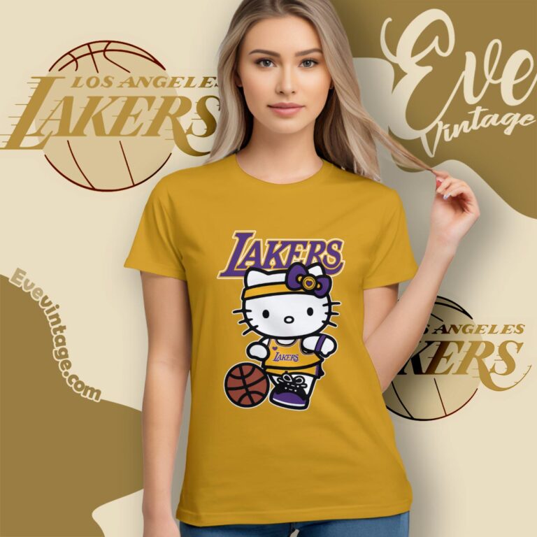 Los Angeles Lakers Hello Kitty Shirt Women T shirt Los Angeles Lakers Hello Kitty Shirt Women T shirt