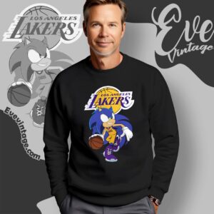 Los Angeles Lakers Sonic The Hedgehog Shirt Sweatshirt