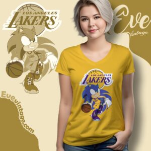Los Angeles Lakers Sonic The Hedgehog Shirt