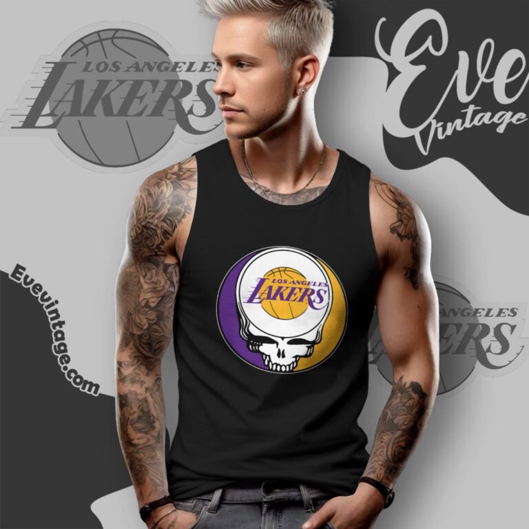 Los Angeles Lakers Steal Your Face Grateful Dead Shirt Tank Top Racerback Los Angeles Lakers Steal Your Face Grateful Dead Shirt Tank Top Racerback
