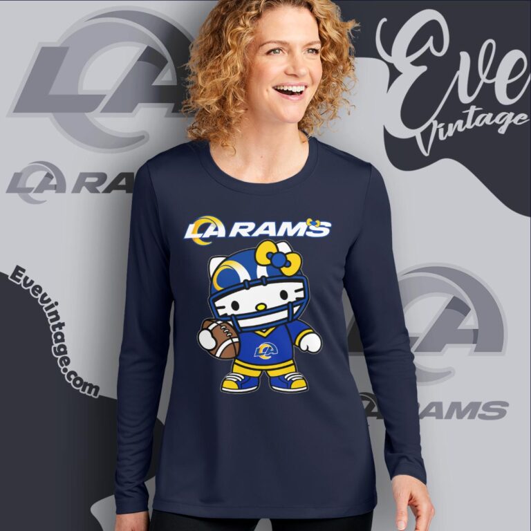 Los Angeles Rams Hello Kitty Long Sleeve Tee Los Angeles Rams Hello Kitty Long Sleeve Tee