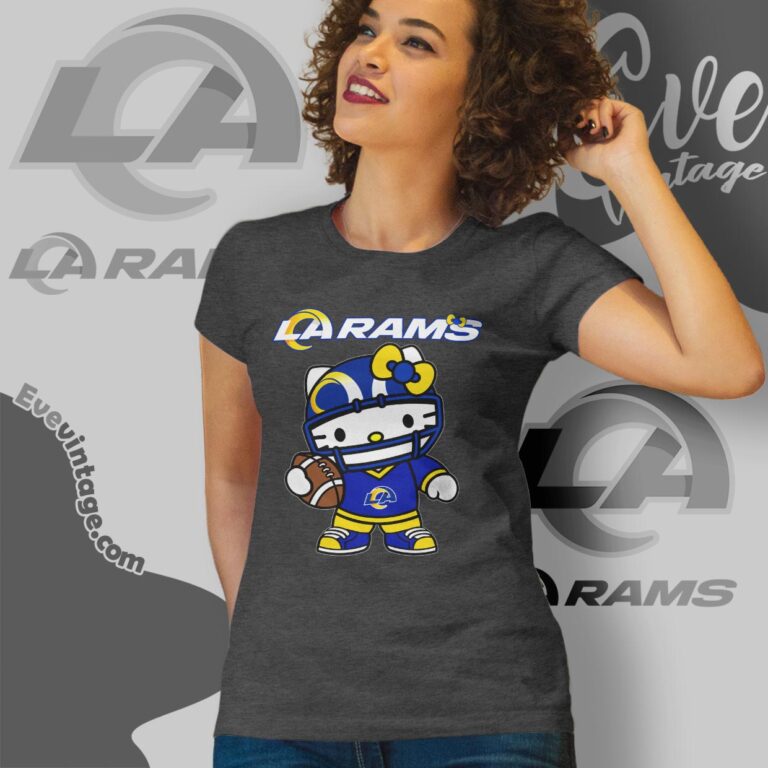Los Angeles Rams Hello Kitty Women T shirt Los Angeles Rams Hello Kitty Women T shirt