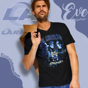 Los Angeles Rams Horror Halloween V Neck TShirt