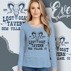 Lost Goat Tavern Shirt Gem Village Colorado Long Sleeve Tee