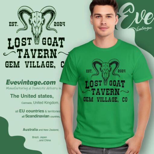 Lost Goat Tavern Shirt Gem Village Colorado Dive Bar