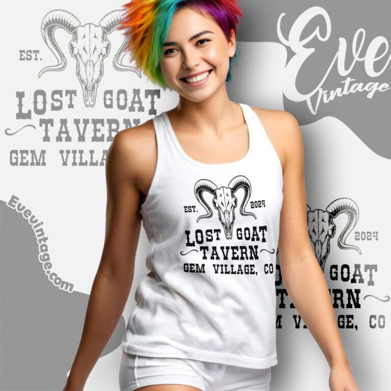 Lost Goat Tavern Shirt Gem Village Colorado Tank Top Racerback Lost Goat Tavern Shirt Gem Village Colorado Tank Top Racerback
