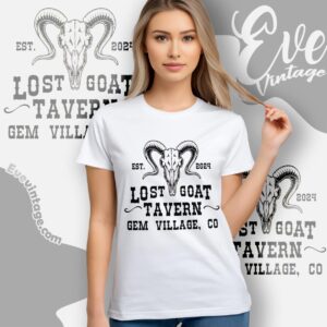 Lost Goat Tavern Shirt Gem Village Colorado Women T shirt