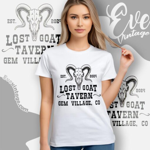 Lost Goat Tavern Shirt Gem Village Colorado Dive Bar