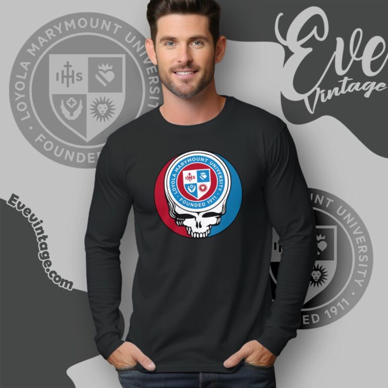 Loyola Marymount University Steal Your Face Grateful Dead Shirt Long Sleeve Tee Loyola Marymount University Steal Your Face Grateful Dead Shirt Long Sleeve Tee