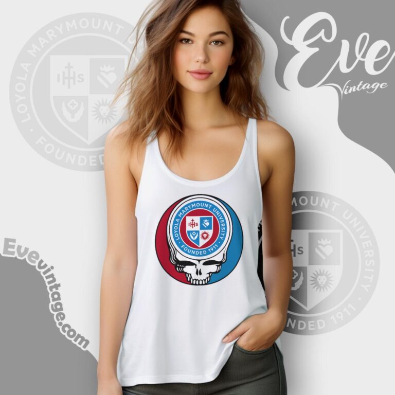 Loyola Marymount University Steal Your Face Grateful Dead Shirt Tank Top Racerback Loyola Marymount University Steal Your Face Grateful Dead Shirt Tank Top Racerback