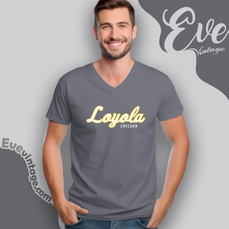 Loyola University Chicago Shirt V Neck TShirt Loyola University Chicago Shirt V Neck TShirt