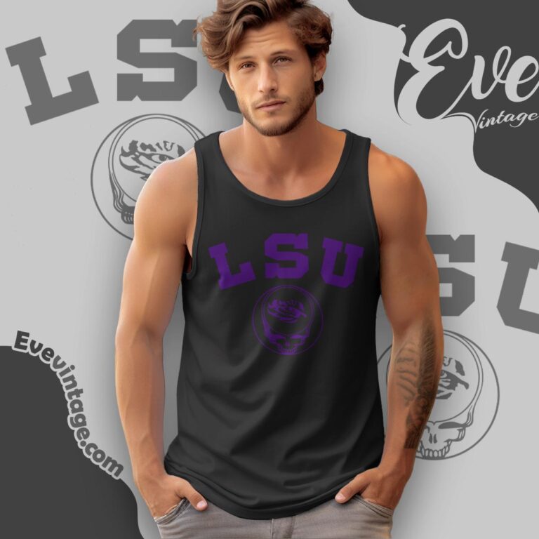 Lsu Grateful Dead Tiger Eye Stealie Shirt Tank Top Racerback Lsu Grateful Dead Tiger Eye Stealie Shirt Tank Top Racerback