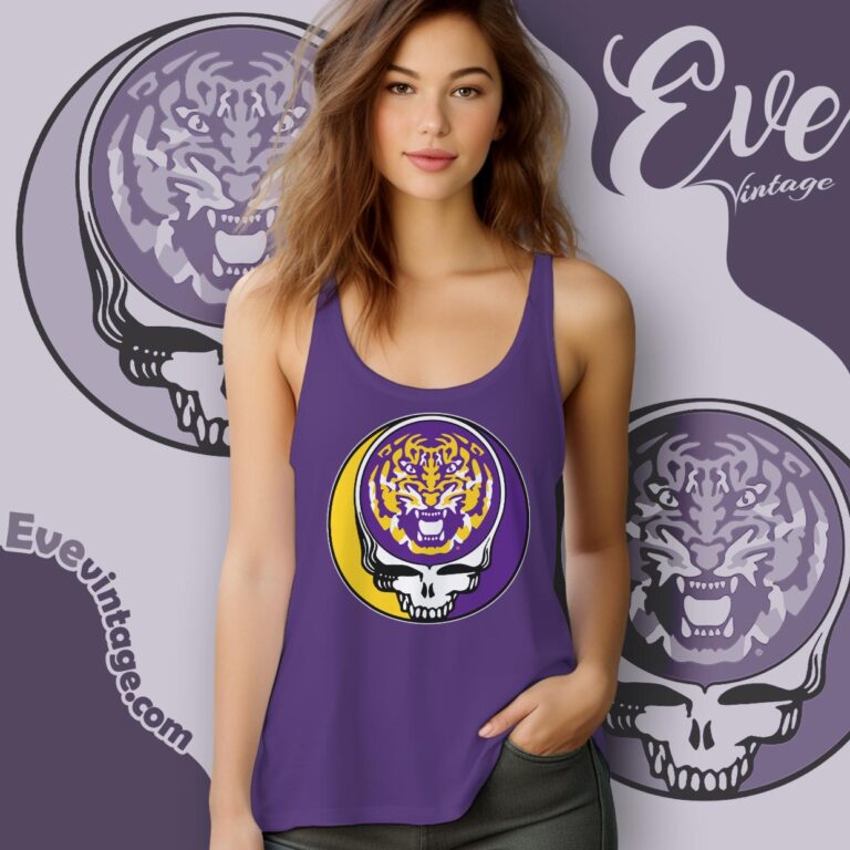 Lsu Grateful Dead Tiger Steal Your Face Shirt Tank Top Racerback Lsu Grateful Dead Tiger Steal Your Face Shirt Tank Top Racerback