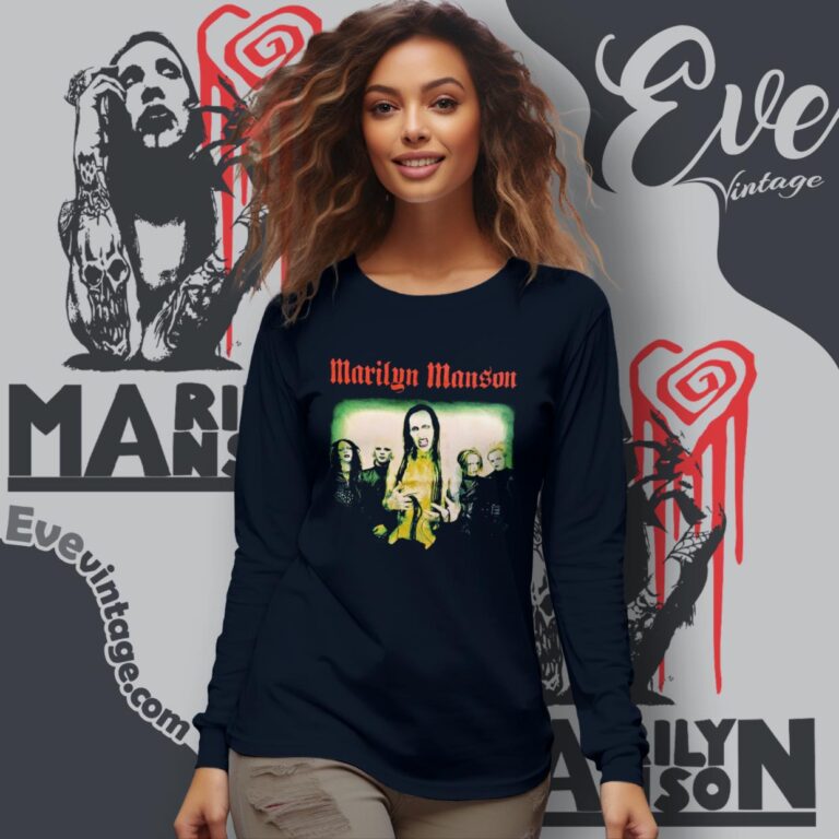 Marilyn Manson Shirt Guns God And Government Tour Long Sleeve Tee Marilyn Manson Shirt Guns God And Government Tour Long Sleeve Tee