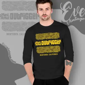 Mark Thomas Outrigger Shirt Monterey Ca Tiki Bar Long Sleeve Tee