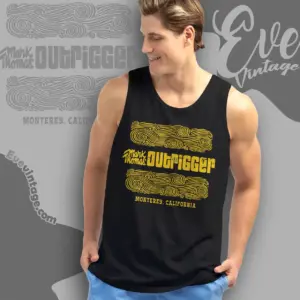 Mark Thomas Outrigger Shirt Monterey Ca Tiki Bar Tank Top Racerback