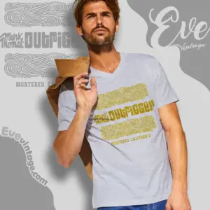 Mark Thomas Outrigger Shirt Monterey Ca Tiki Bar V Neck TShirt