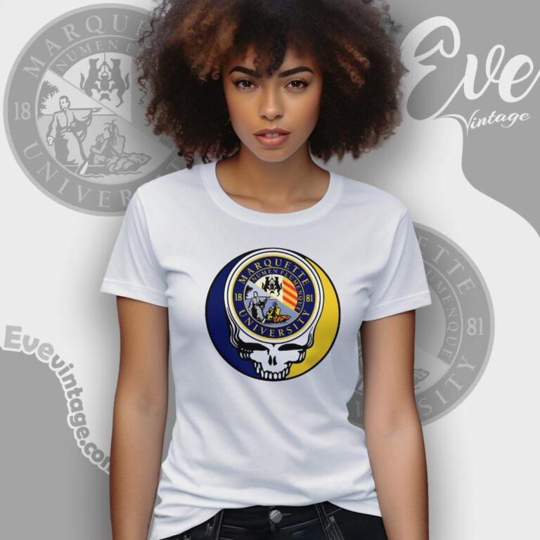 Marquette University Steal Your Face Grateful Dead Shirt Women T Shirt Marquette University Steal Your Face Grateful Dead Shirt Women T Shirt
