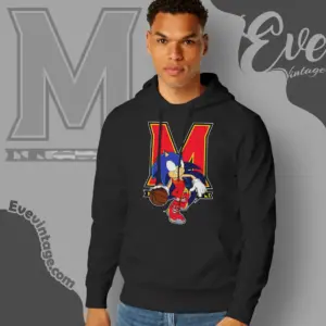 Maryland Terrapins Sonic The Hedgehog Basketball Hoodie