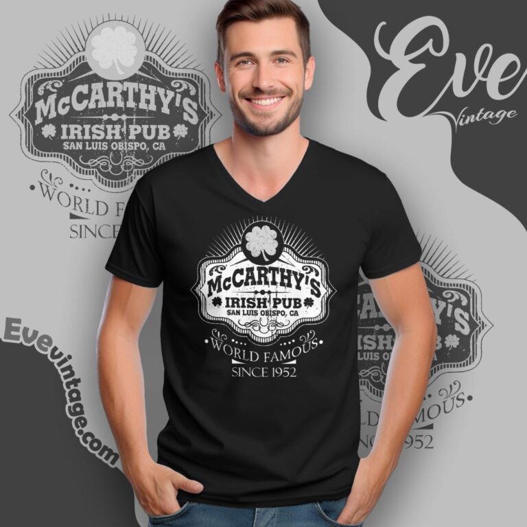Mccarthy's Irish Pub Shirt V Neck TShirt Mccarthy's Irish Pub Shirt V Neck TShirt
