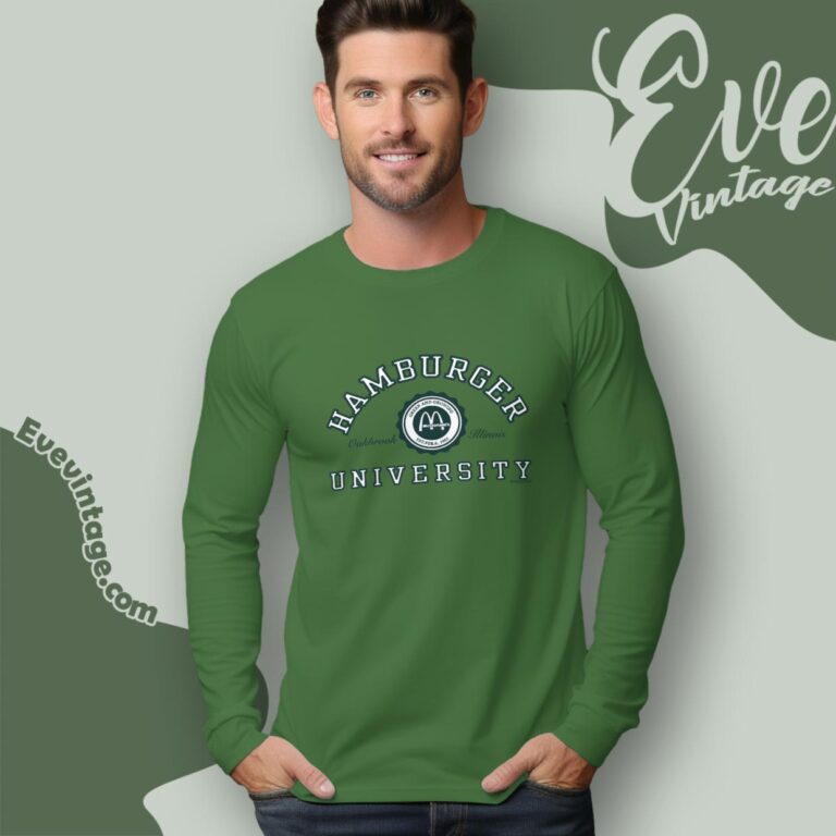 Mcdonalds Hamburger University Shirt Long Sleeve Tee Mcdonalds Hamburger University Shirt Long Sleeve Tee
