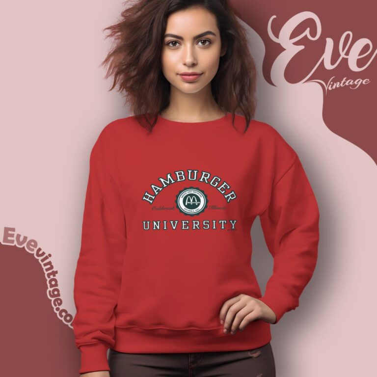 Mcdonalds Hamburger University Shirt Sweatshirt Mcdonalds Hamburger University Shirt Sweatshirt