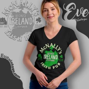 Mcnally's Irish Pub Shirt Oakland Dive Bar V Neck TShirt