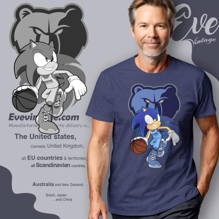 Memphis Grizzlies Sonic The Hedgehog Shirt T shirt Memphis Grizzlies Sonic The Hedgehog Shirt T shirt