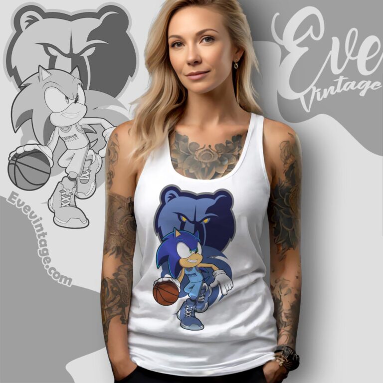 Memphis Grizzlies Sonic The Hedgehog Shirt Tank Top Racerback Memphis Grizzlies Sonic The Hedgehog Shirt Tank Top Racerback
