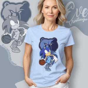 Memphis Grizzlies Sonic The Hedgehog Shirt Women T shirt