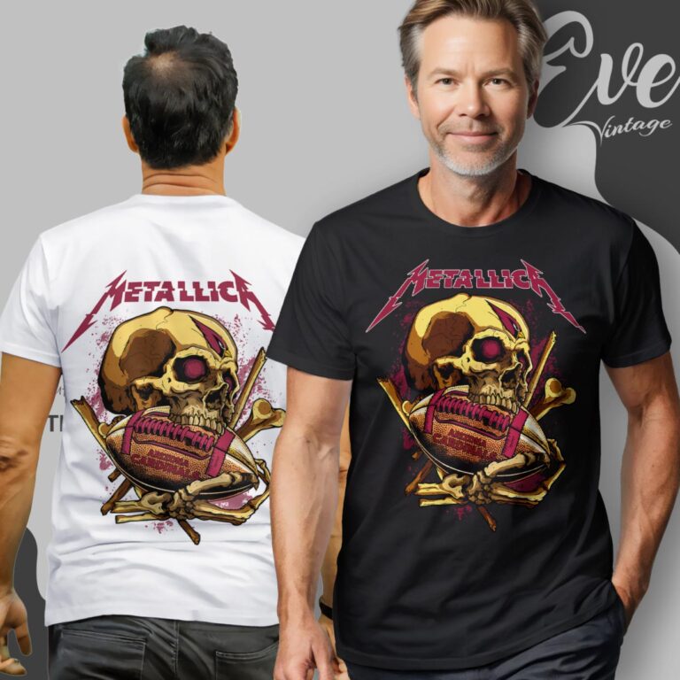 Metallica Arizona Cardinals Skull Shirt T Shirt Metallica Arizona Cardinals Skull Shirt T Shirt