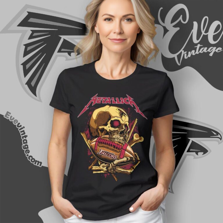 Metallica Atlanta Falcons Skull Shirt Women T Shirt Metallica Atlanta Falcons Skull Shirt Women T Shirt