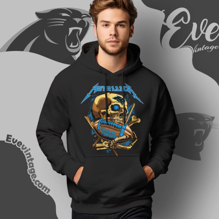 Metallica Carolina Panthers Skull Shirt Hoodie Metallica Carolina Panthers Skull Shirt Hoodie