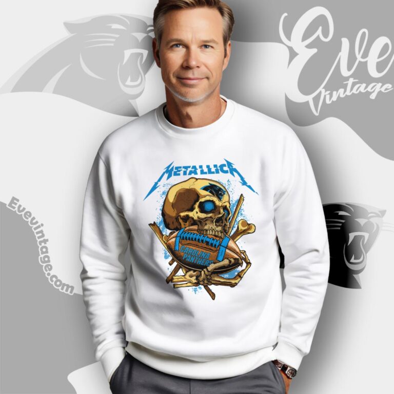 Metallica Carolina Panthers Skull Shirt Sweatshirt Metallica Carolina Panthers Skull Shirt Sweatshirt